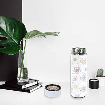 Amazon | FengJu 水筒 500ml 花柄 可愛い ステンレス製 真空断熱